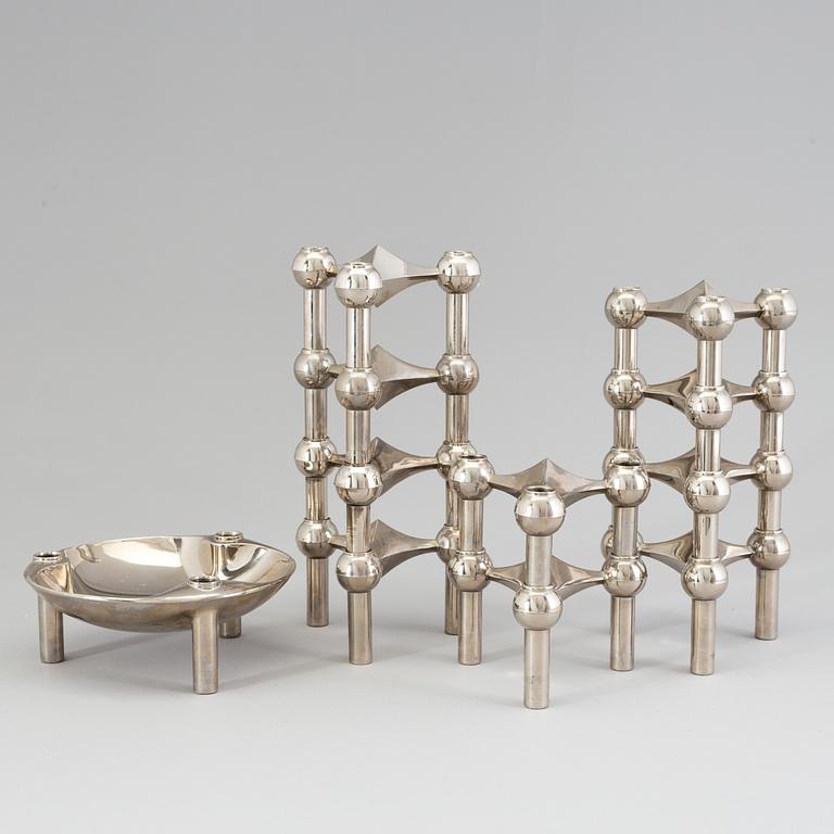 A module candle holder / sculpture by Ceasar Stoffi & Fritz Nagel, BMF, Germany.