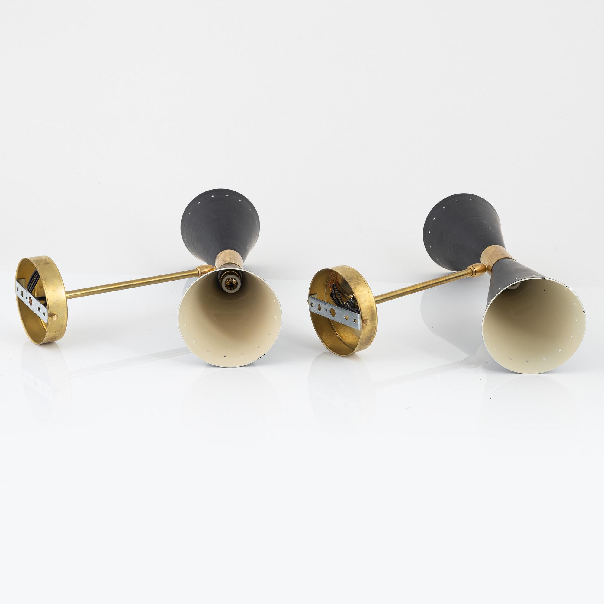 Vägglampor, ett par, "Megafono", Luci Srl, Parma, Italien.