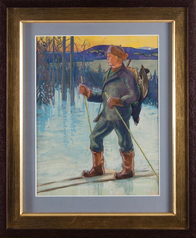 AARNO KARIMO, guassi, ei signeerattu.