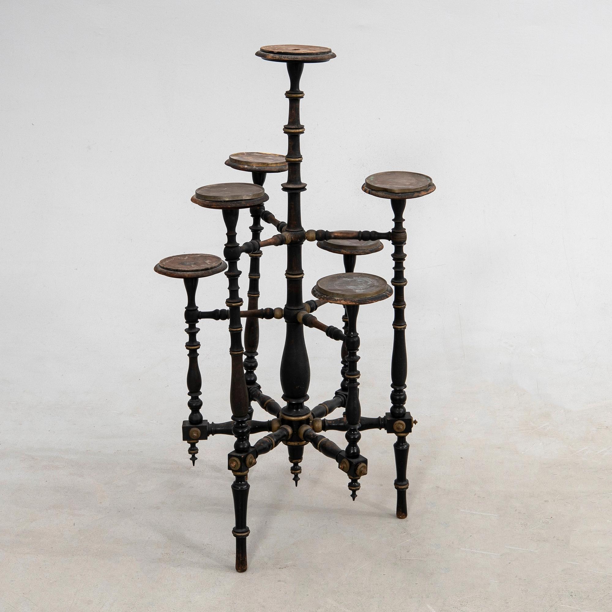 Flower pedestal, circa 1900.