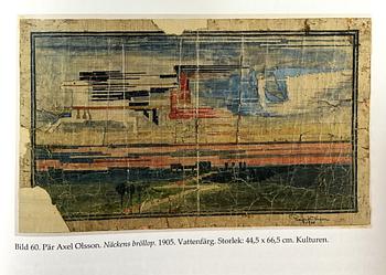 Pär Axel Olsson, a tapestry, 'Näckens Bröllop' ('The Wedding of the Water Sprite / Nixie') flat weave, c 270 x 166 cm, signed PAO 19K&L06.