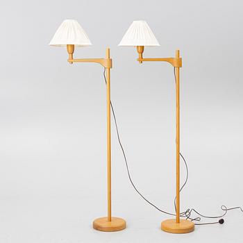 Carl Malmsten, a pair of 'Staken' floor lamps.