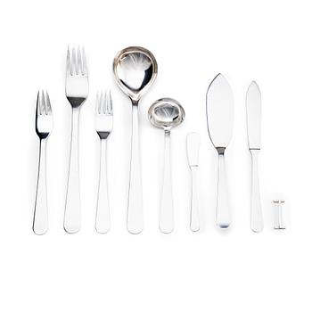 Wiwen Nilsson, a set of 51 pieces silver flatware, Lund Sweden 1960s-1970s.