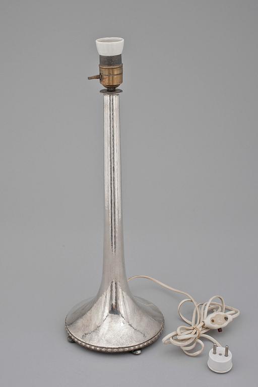 LAMPFOT, silver, C G Hallberg, Stockholm 1925.