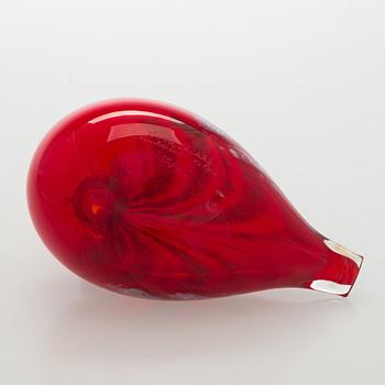 Oiva Toikka, a 'Fire bird' glass bird, signed and numbered O. Toikka Nuutajärvi 12/500.