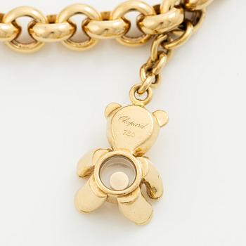 Chopard armband med berlocker 18K guld med runda briljantslipade diamanter.