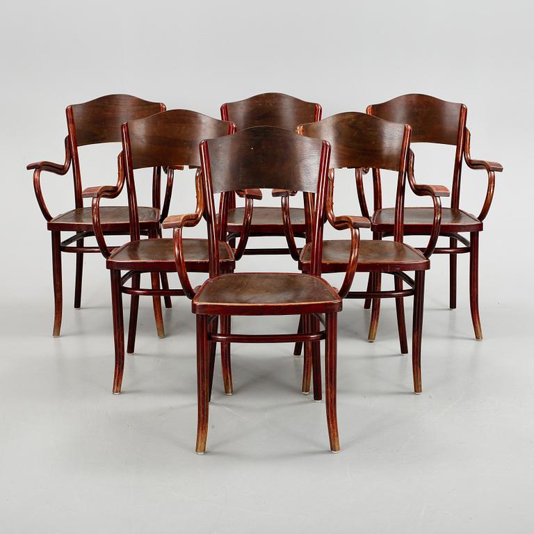 STOLAR, 6 st, Thonet, 1900-talets första hälft.