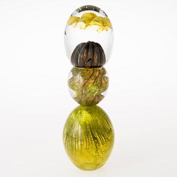 TIINA NORDSTRÖM, a 'Cactus' scupture signed Tiina Nordström Iittala 1991.