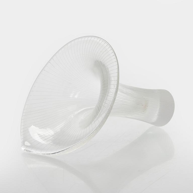 Tapio Wirkkala, a 'Chanterelle' glass vase, signed Tapio Wirkkala Iittala.