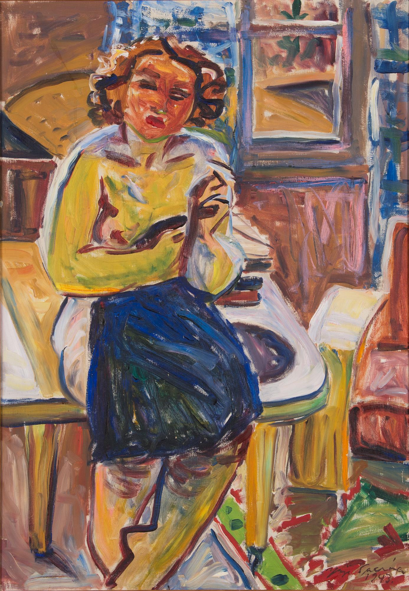 Yrjö Saarinen, oil on board, signed and dated 1943.