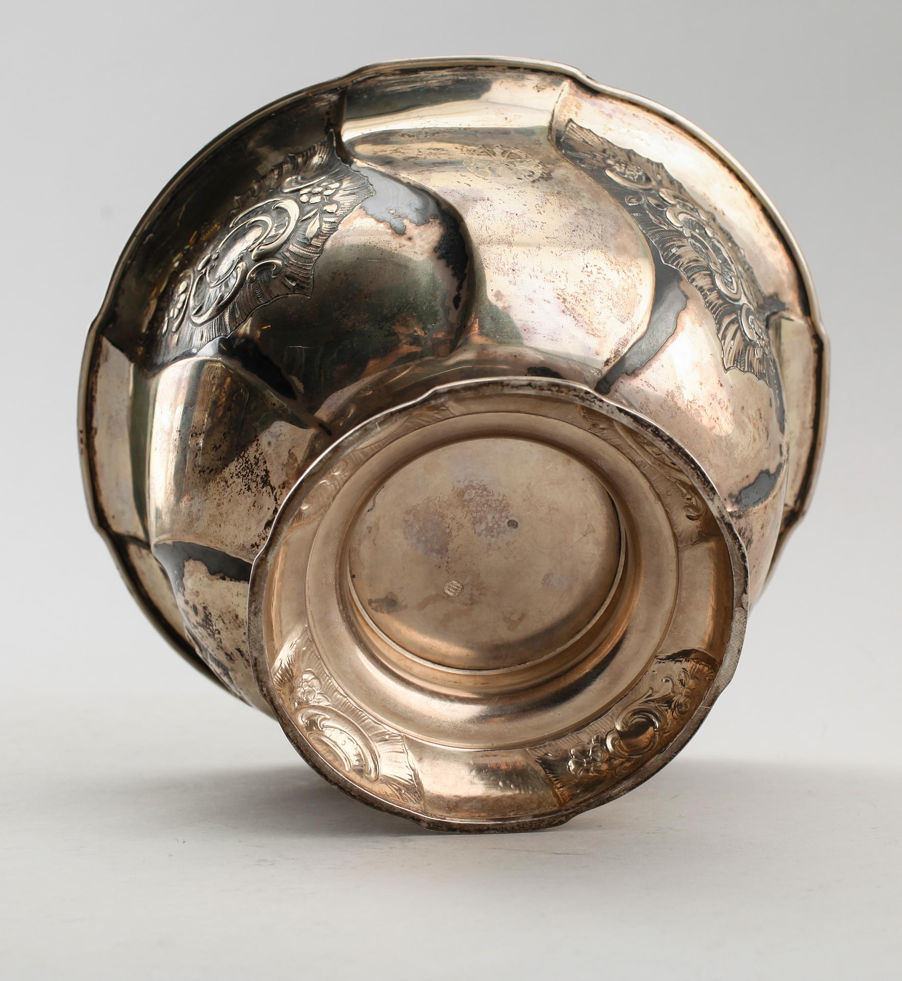 SKÅL, silver, Danmark 1914. Vikt ca 584 g.