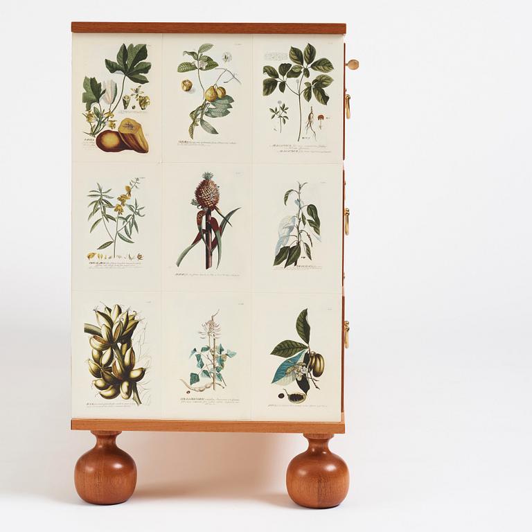 Josef Frank, a mahogany chest of drawers 'Florabyrå Linné', Svenskt Tenn, Sweden 2007, model 1050, jubilee ed. 43/50.