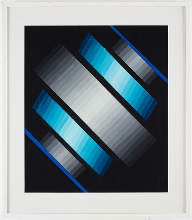 INGER EKDAHL, gouache på papper, signerad och daterad -90 a tergo.