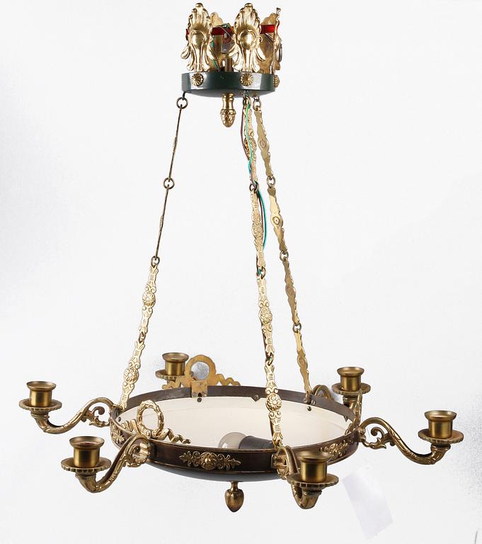 TAKAMPEL, empirestil, tidigt 1900-tal. Tot diam 58.