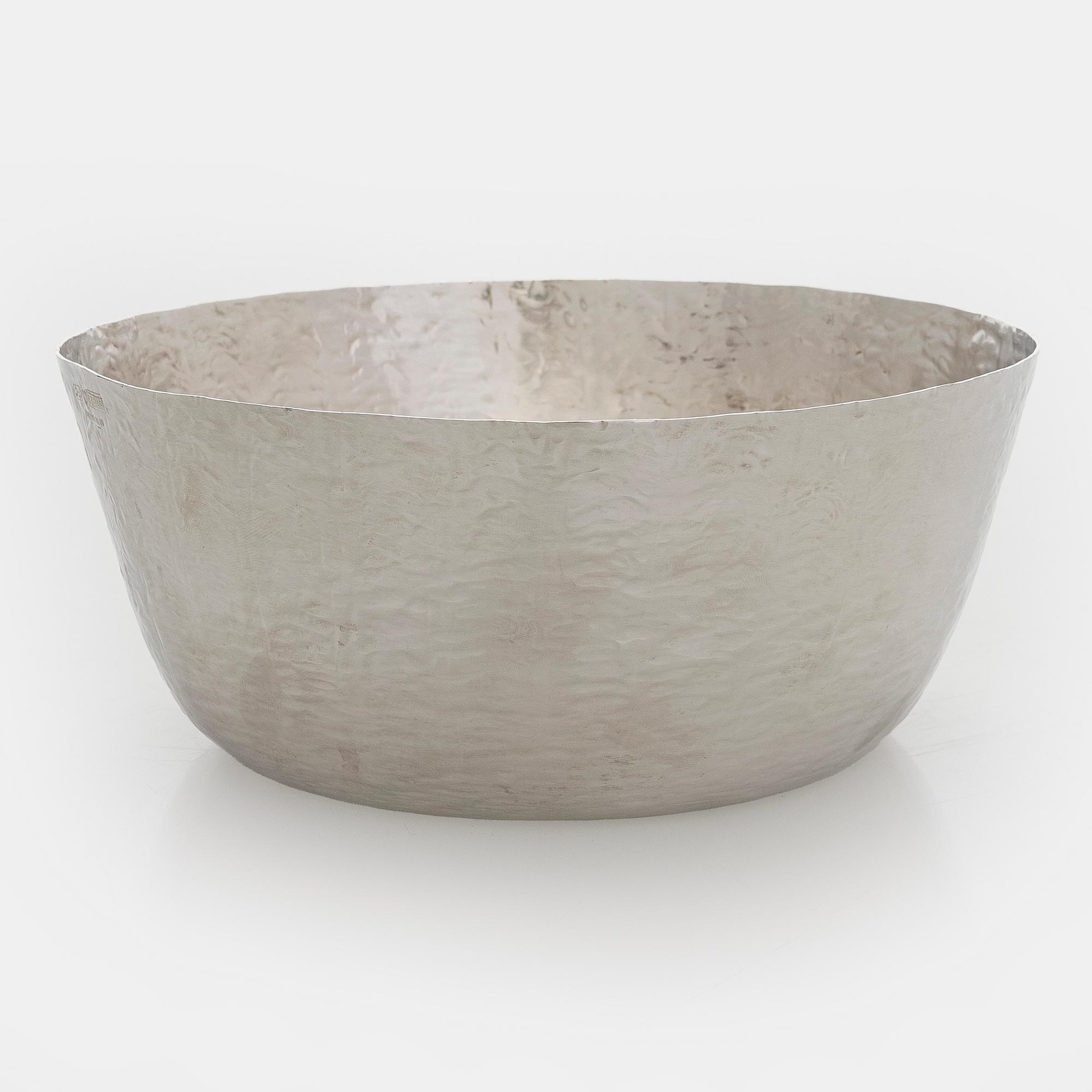Tapio Wirkkala, skål, silver, Kultakeskus, Tavastehus 1978.