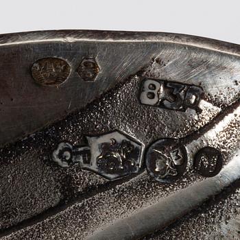 SKED, silver, Schoonhoven, Holland. Svenska kontrollstämplar, 1900-talets första hälft. Vikt 76,5 g.