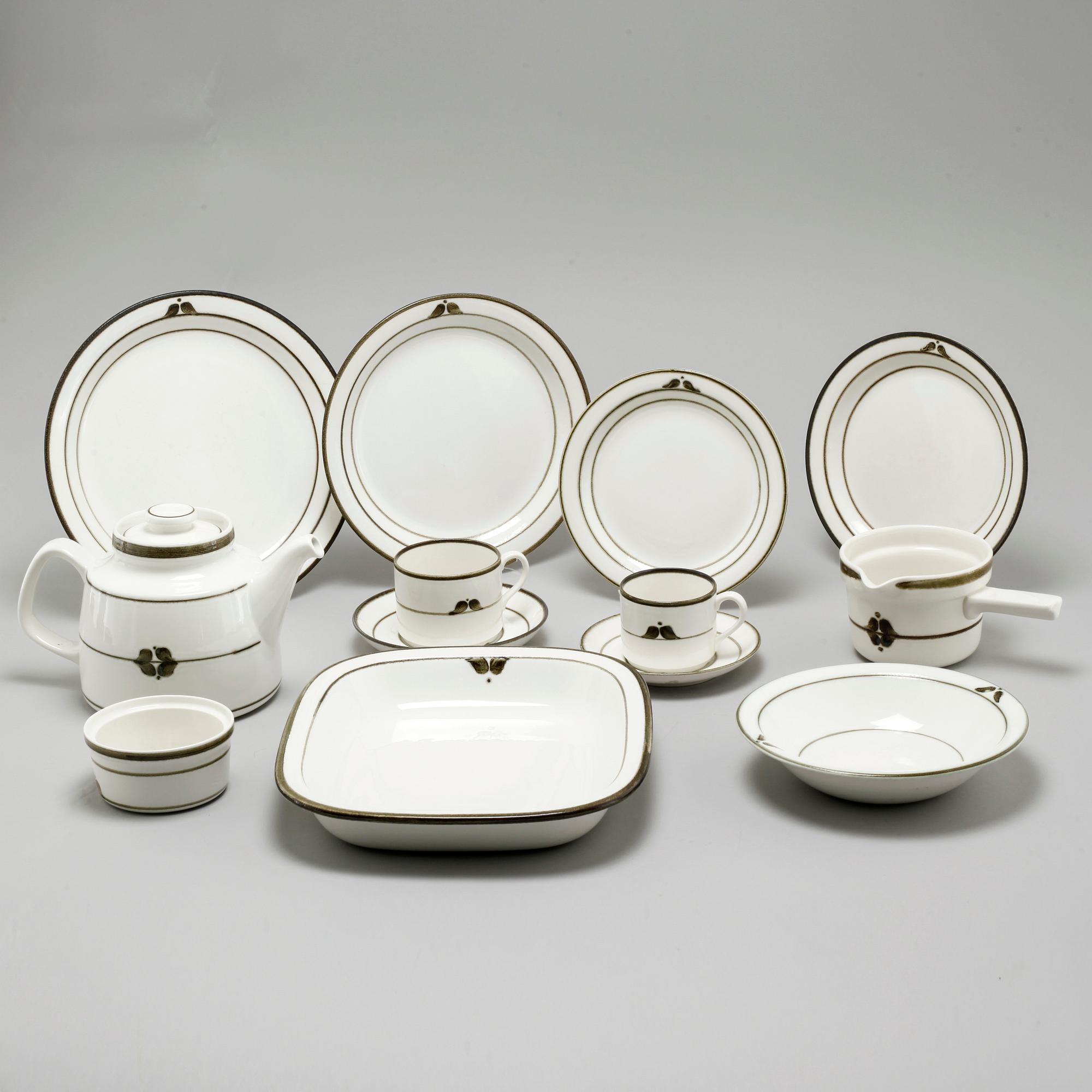 SERVISDELAR, 62 st, porslin, "Nordica", Rörstrand, 1900-talets andra hälft.