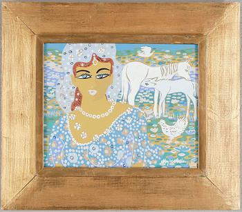 Aly Ben Salem · ALY BEN SALEM, gouache, signerad.