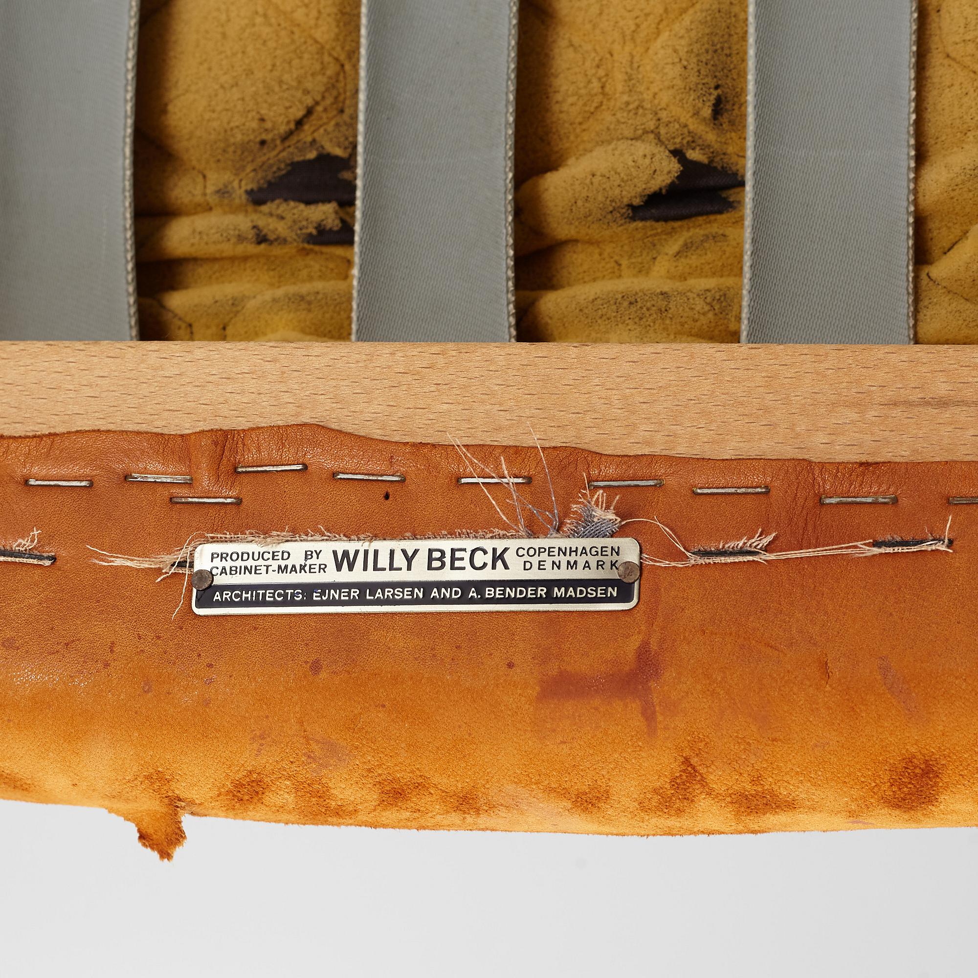 Ejner Larsen & Aksel Bender Madsen, karmstol, Willy Beck, Danmark, 1960-tal.