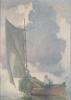 Ragnar Ungern, Couple on a sailing boat.