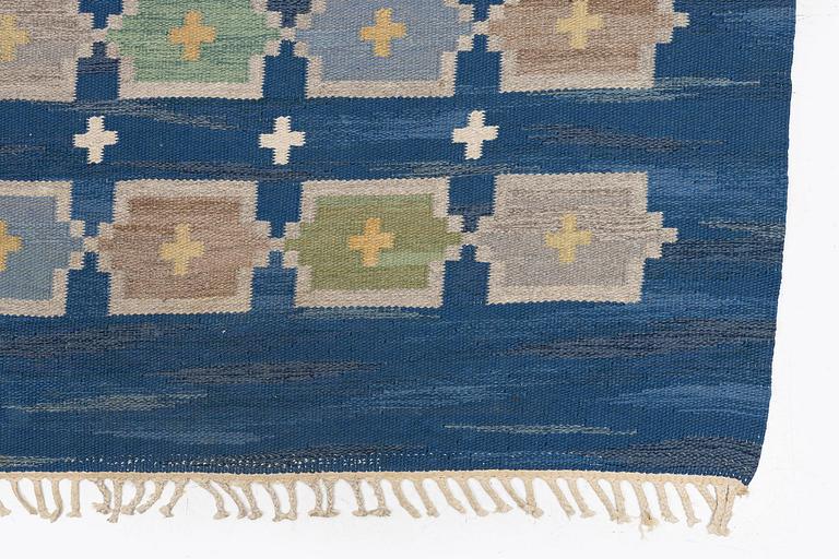 Judith Johansson, a carpet, 'Stjärnsund', flat weave, c. 286 x 199 cm signed JJ.