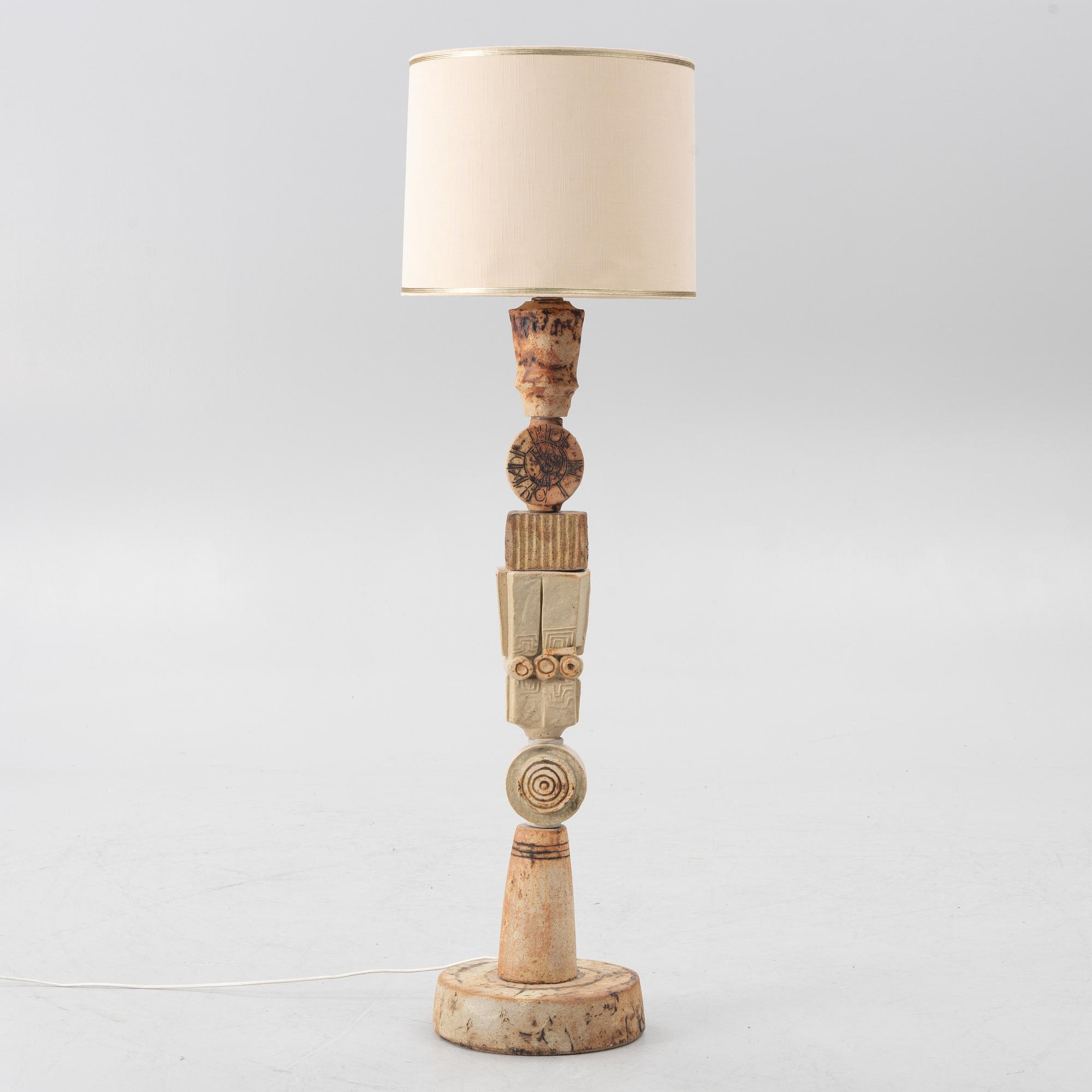 Bernard Rooke, Table lamp/floor lamp, "Totem", England, 1960s/70s.