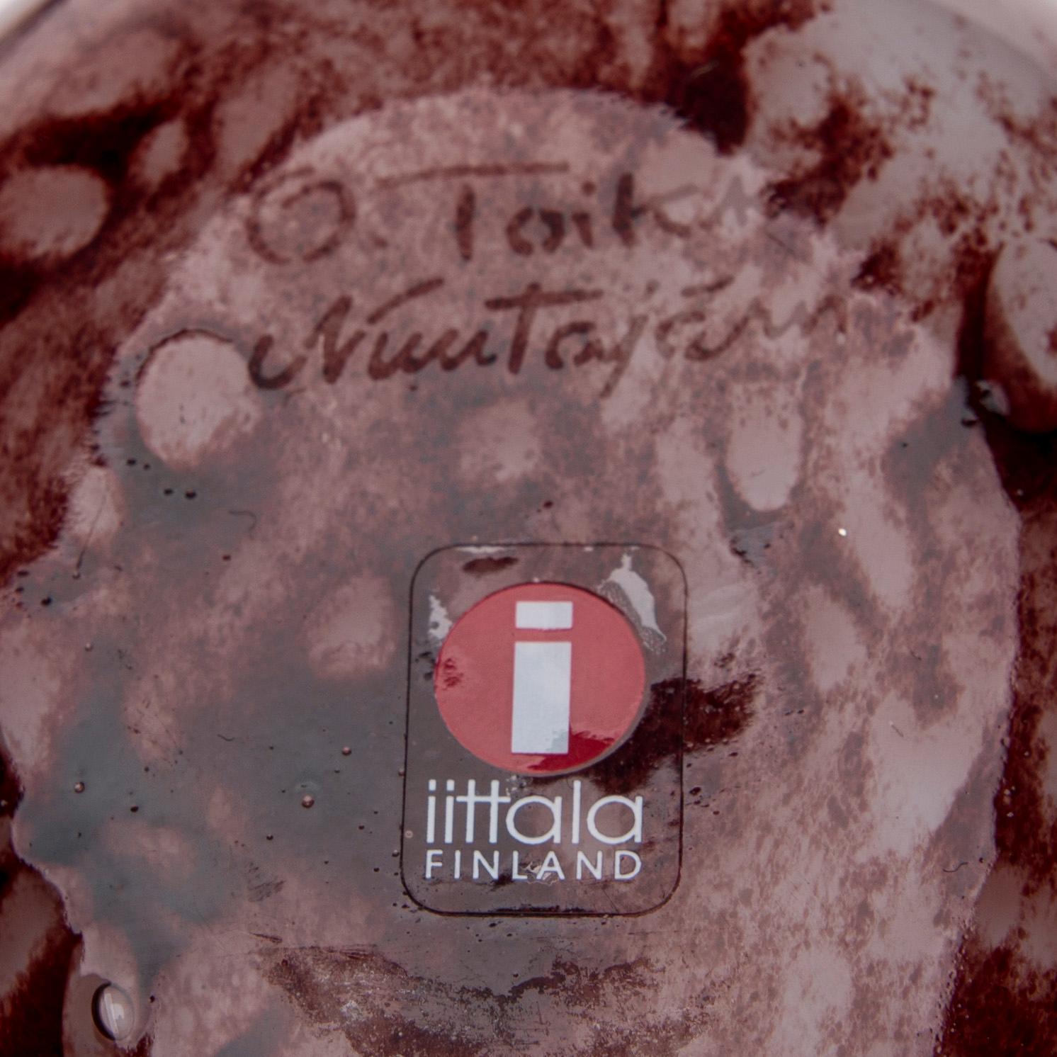 FIGURINER, 2 st, glas, signerade O. Toikka Napapiiri resp. O. Toikka Nuutajärvi, Napapiirin Lasi och Iittala.