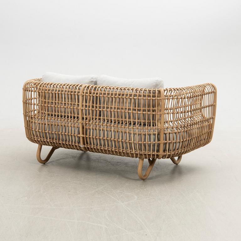 Johannes Foersom & Peter Hiort-Lorenzen (MDD), sofa, "Nest", for Cane-line, Denmark, contemporary.