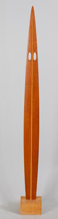 JOHNNY MATTSSON, skulptur, teak, monogramsign.