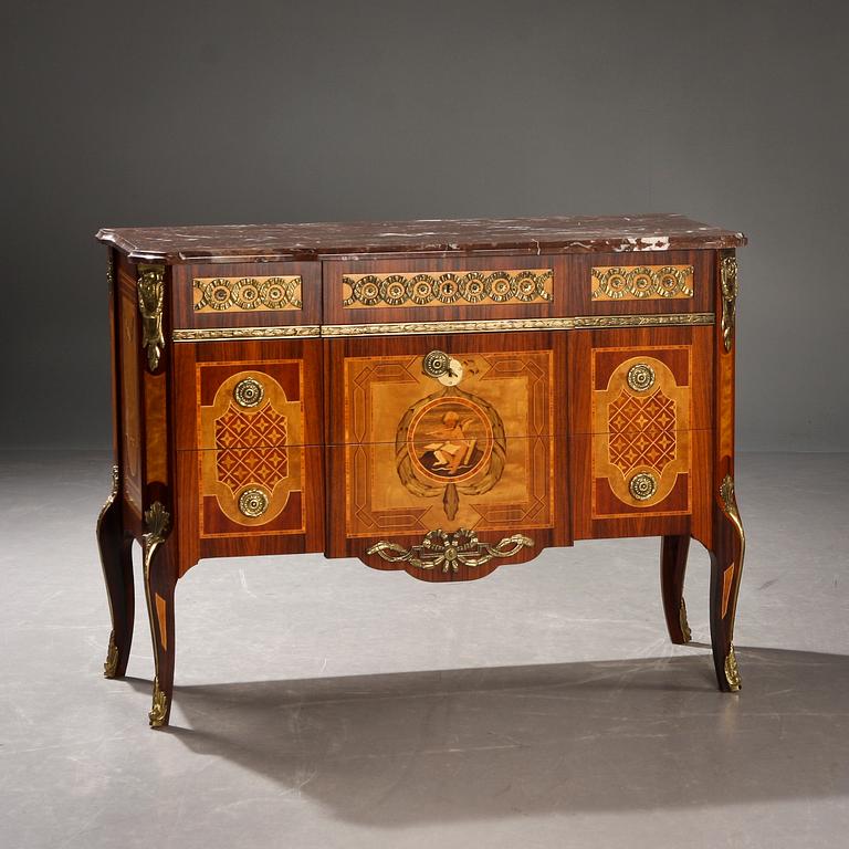 BYRÅ, gustaviansk stil, kopia efter Haupt, 1900-tal.