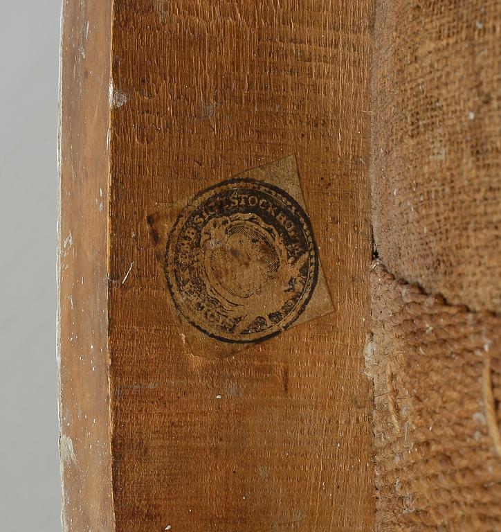 TABURETT, gustaviansk, Carl Johan Wadström (1758-1816), stolmakare i Stockholm.