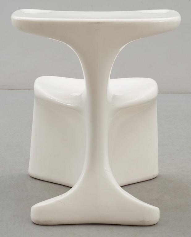 A Luigi Colani white plastic 'Zocker'(Sitzgerät Colani) chair, System Burkhard Lübke, Germany 1973-82.