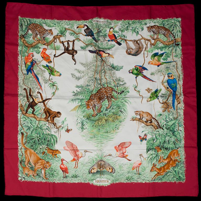 SCARF, "Equateur", design Robert Dallet 1988, Hermès.