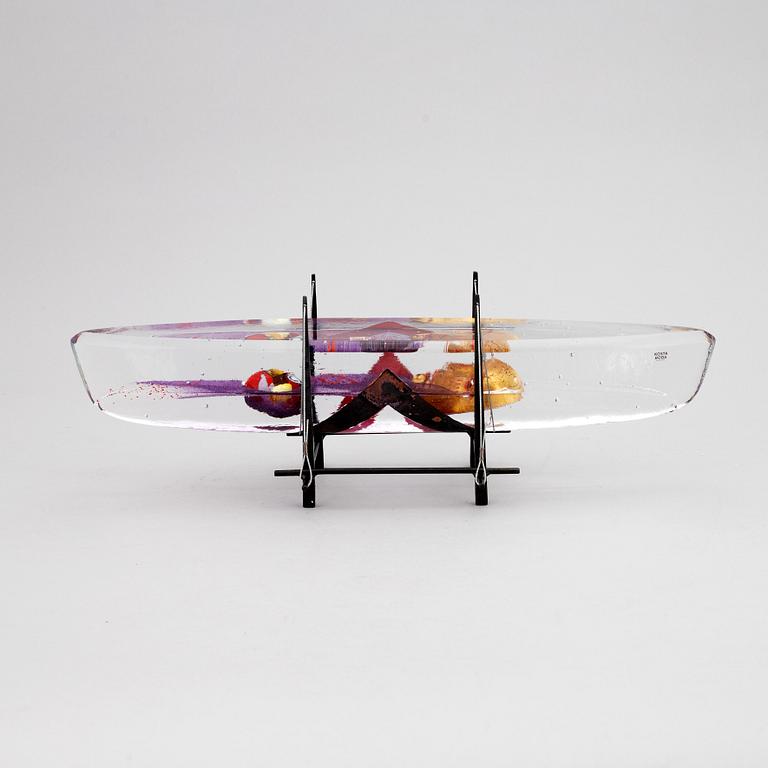 Bertil Vallien, a unique cast glass sculpture "Voyage X", Kosta Boda, Sweden.