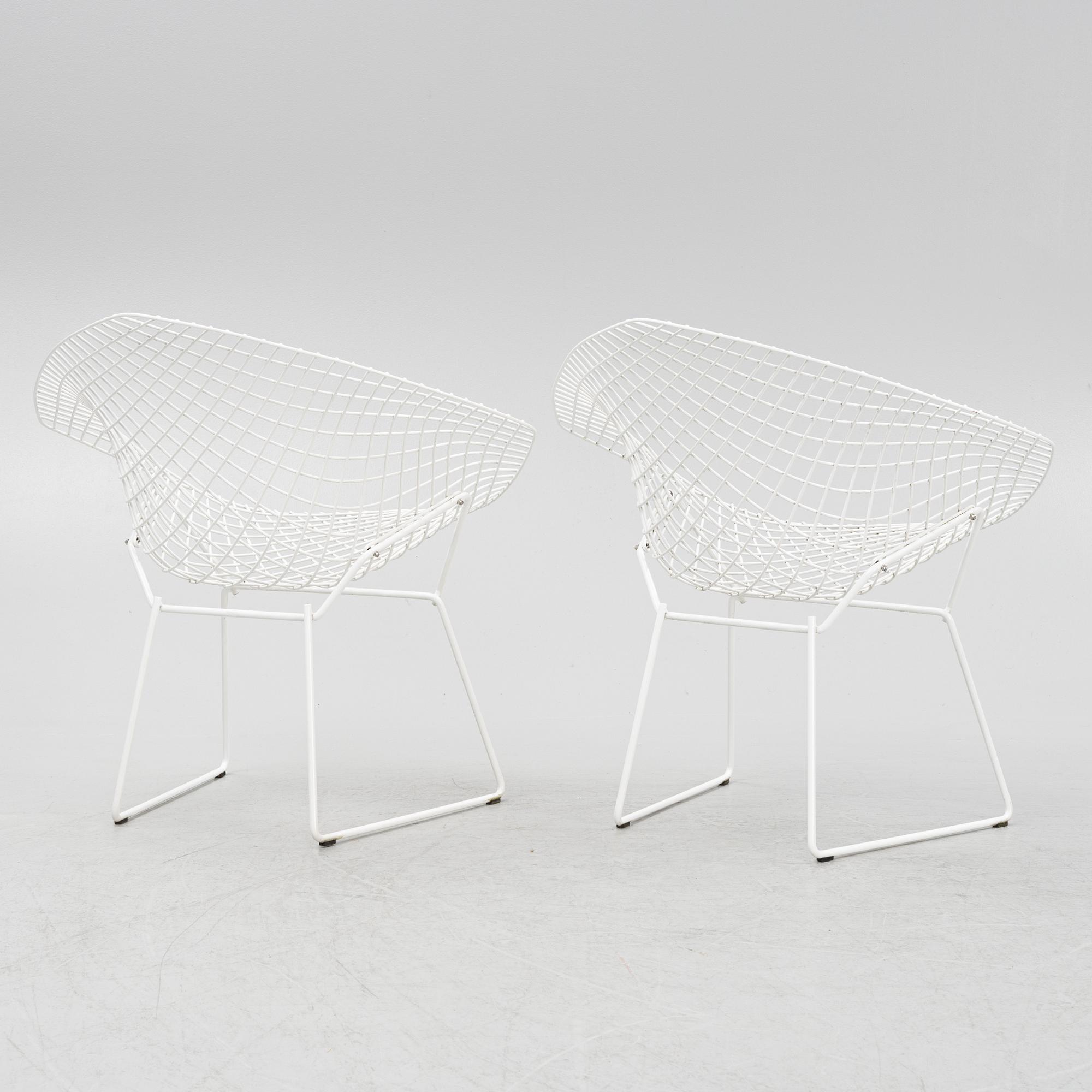 Harry Bertoia, "Diamond chair", 1 par, Knoll, 2000-tal.