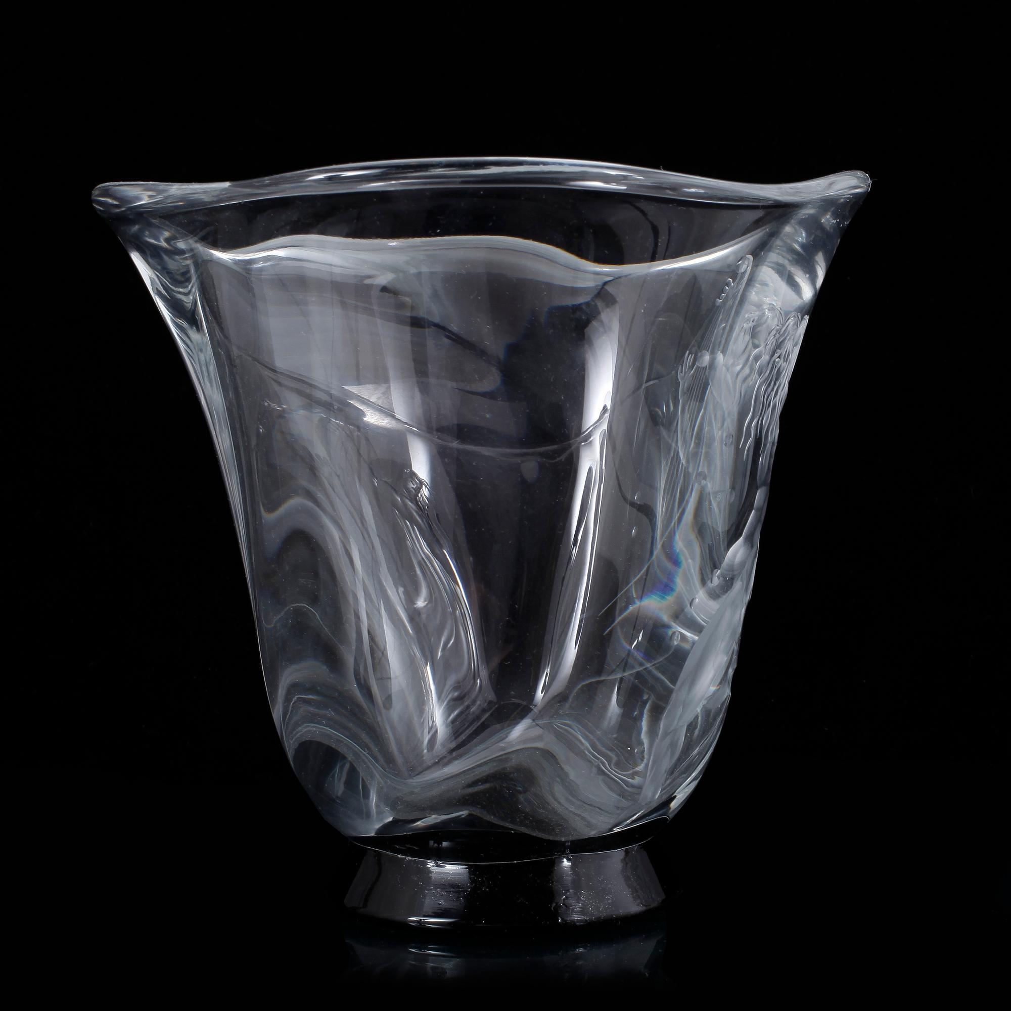VAS, glas, Vicke Lindstrand, Orrefors, 1933.