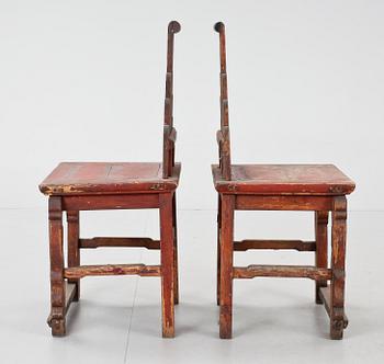 STOLAR, ett par, Kina, 1800/1900-tal.