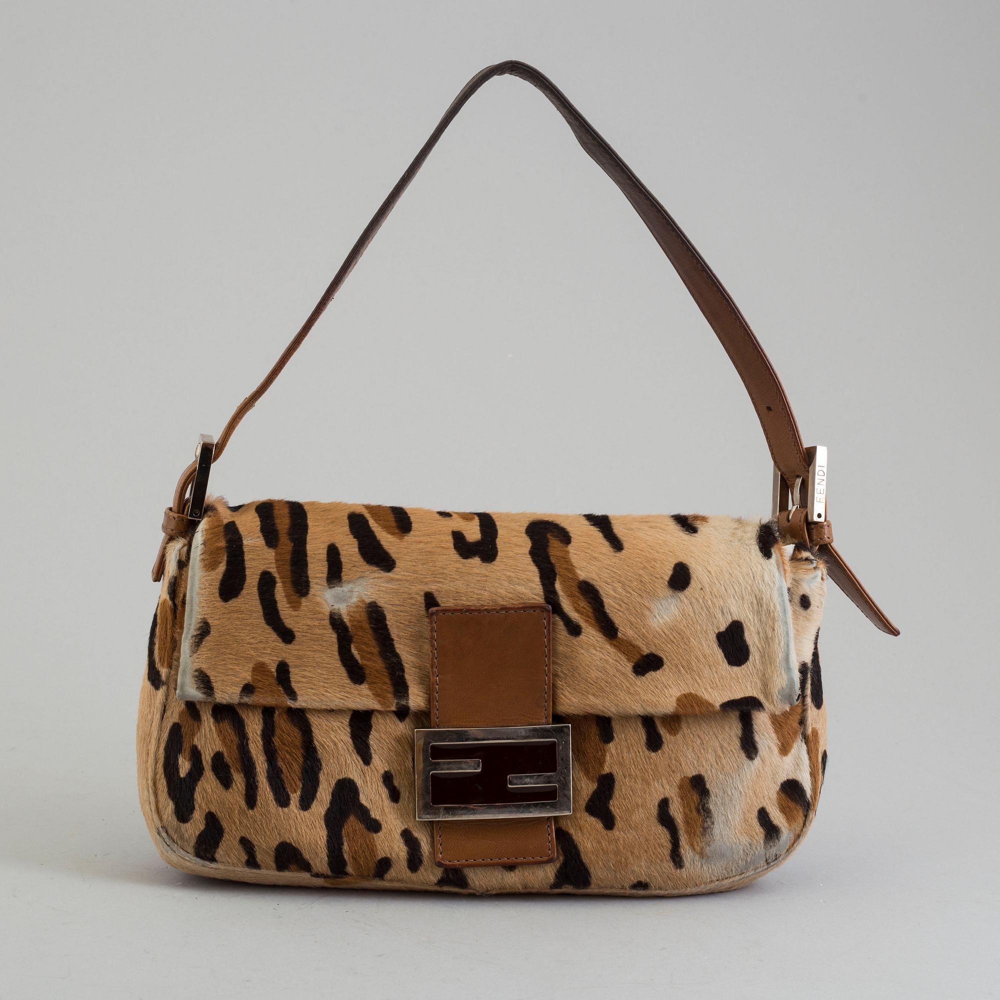 FENDI, a pony hair handbag.