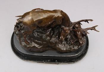 GYULA MAUGSCH, skulptur, brons, signerad och daterad 1928.