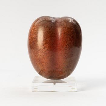 Hans Hedberg, a stoneware sculpture of a plum, Biot, France.