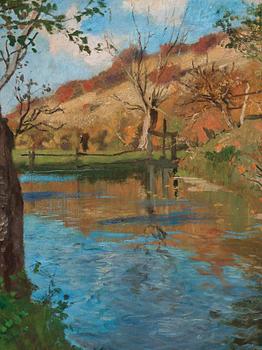 Frits Thaulow, River Landscape.