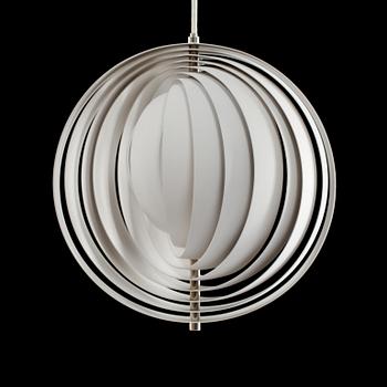 TAKARMATUR, "Moon Lamp", Verner Panton för Louis Poulsen, Danmark, 1900-talets andra hälft. Höjd 37 cm.