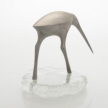 Tapio Wirkkala, a 'Sandpiper' bird sculpture, stamped Kultakeskus Oy Design: Tapio Wirkkala.