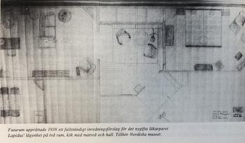 Margareta Köhler, skrivbord, Futurum, Stockholm 1938.