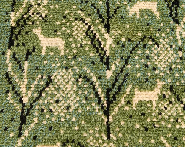 Aune Vuorinen-Peippo, rya modell för Neovius. Ca 150 x 105 cm.