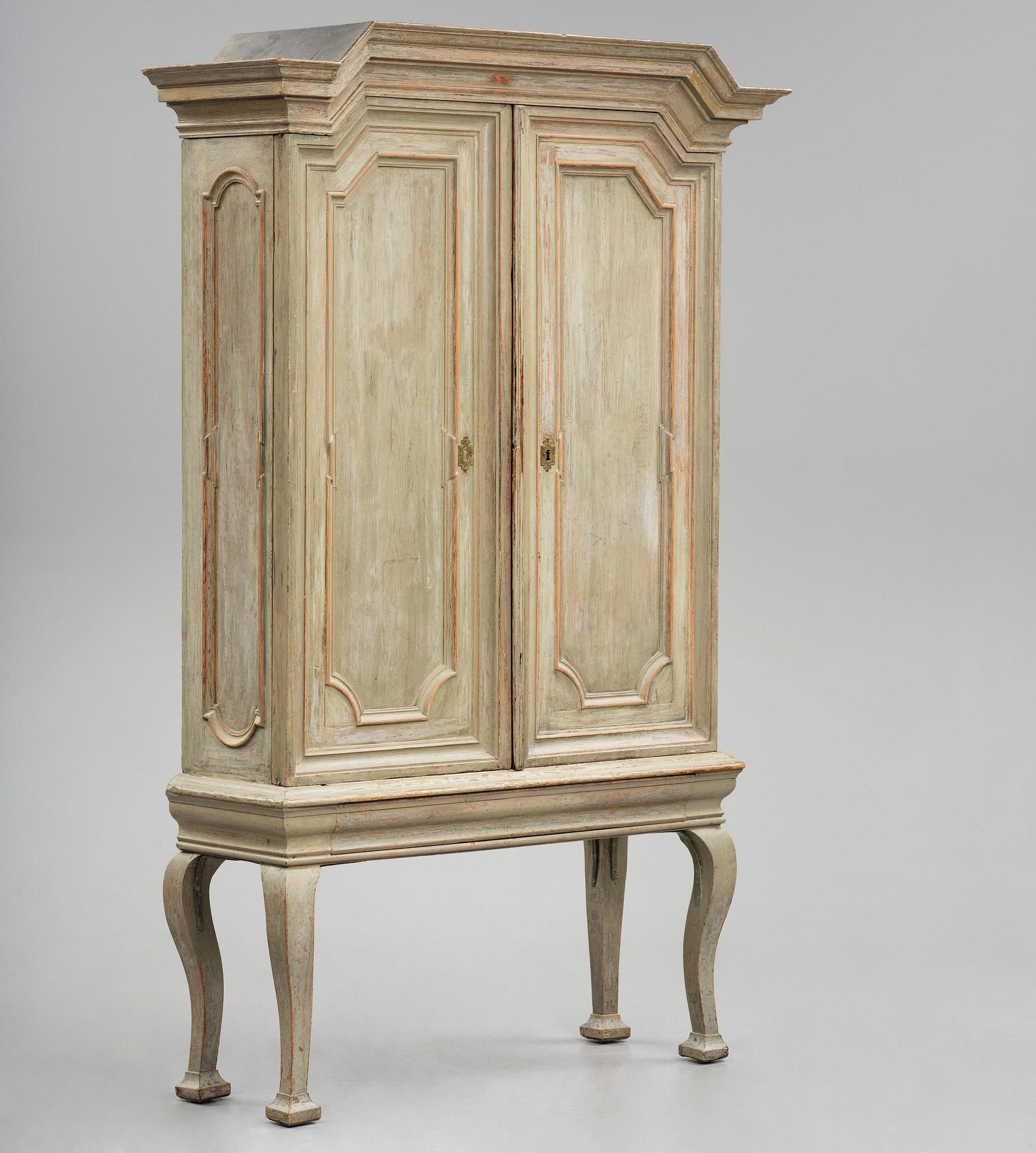 A Swedish late Baroque cabinet, first part 18th century.