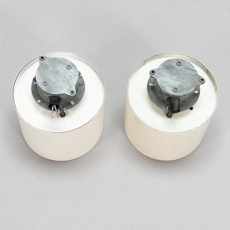 Alvar Aalto, a pair of mid-20th century ceiling lights for Idman.