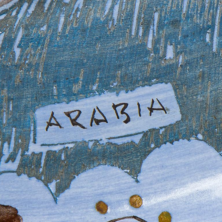 Rut Bryk, dekorationsfat, signerad Rut Bryk -44 Arabia.
