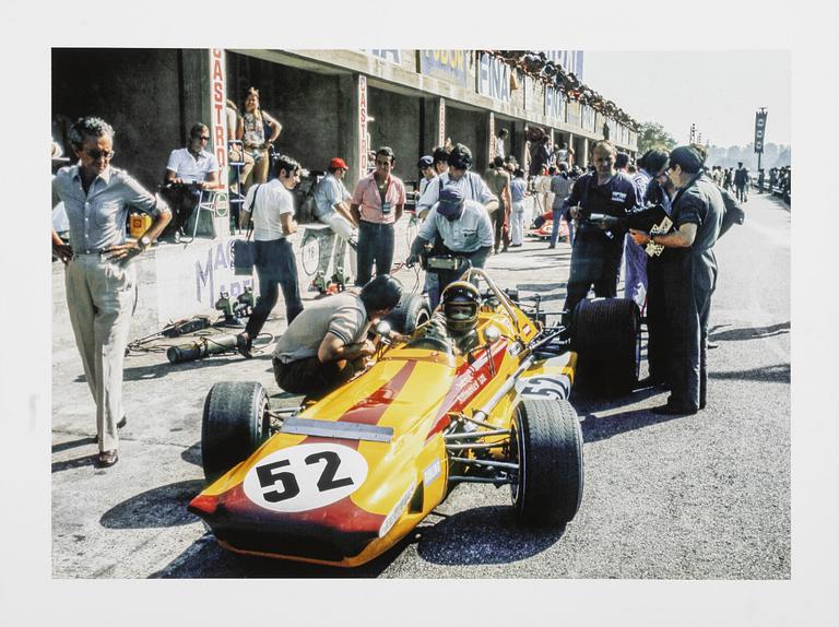 Kenneth Olausson, "Ronnie Peterson at Monza, 1970.”.
