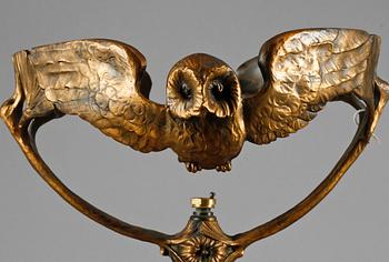 BORDSLAMPA, Loetz, Österrike omkring 1900.